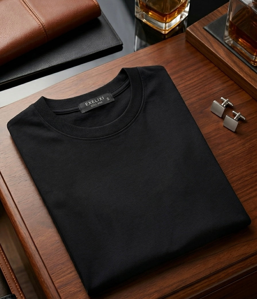 エクセリキシ 100%コットンTシャツ